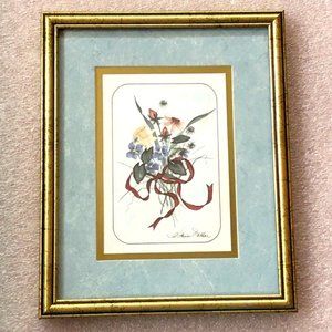 A. Renee Dollar Cotillion Memoir framed floral print - 1989 Heartfelt, Inc.